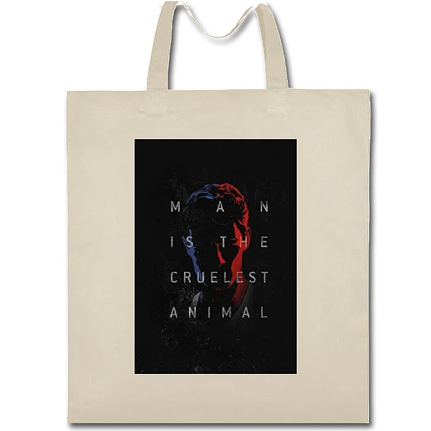 Eco bag with print True Detective Main Theme - beige