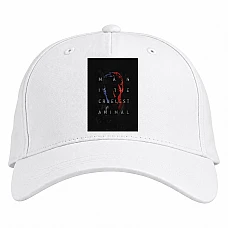 Baseball cap with Print True Detective Main Theme - white