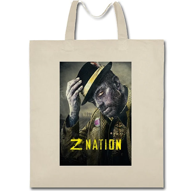 Eco bag with print Z Nation Alvin Murphy Hero Print - beige