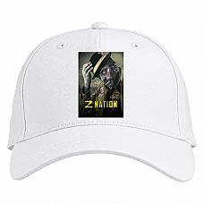 Baseball cap with Print Z Nation Alvin Murphy Hero Print - white
