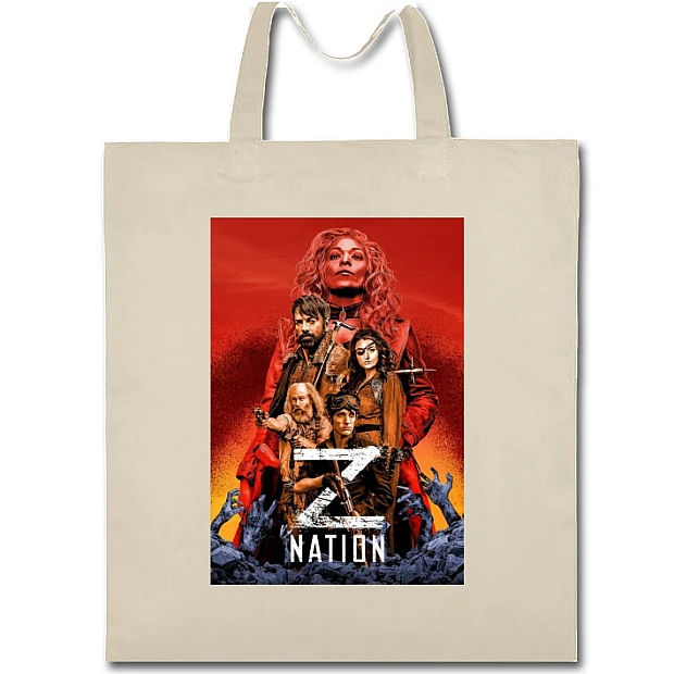 Eco bag with print Z Nation Theme - beige