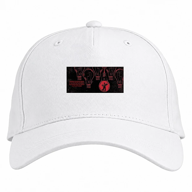 Baseball cap with Print Stranger Things Theme Print - white