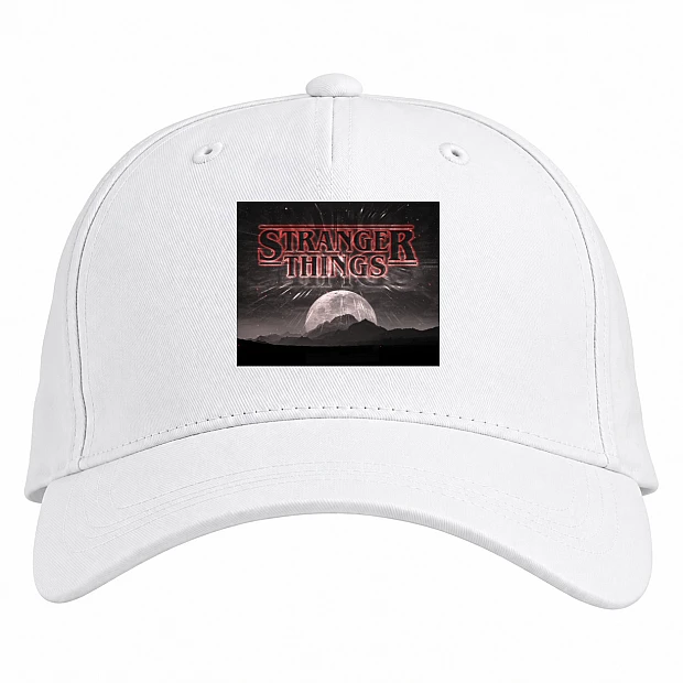 Baseball cap with Print Stranger Things Print Theme - white