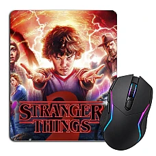 Mouse pad with print Stranger Things Heroes