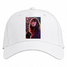 Baseball cap with Print Stranger Things Joyce Byers - white
