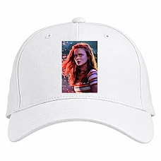 Baseball cap with Print Stranger Things Max Mayfield - white