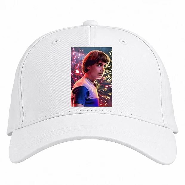 Baseball cap with Print Stranger Things Will Byers - white
