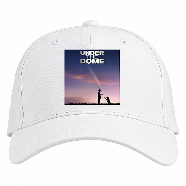 Baseball cap with Print Under The Dome Theme Print - white