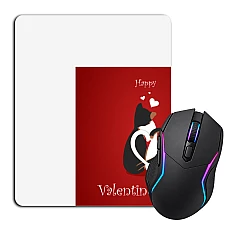 Mouse pad with print Valentine's Day Happy Valentines Day