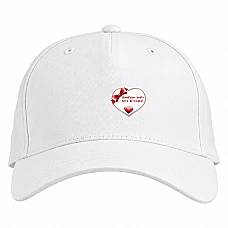 Baseball cap with Print Valentine's Day Love You My Lovely - white