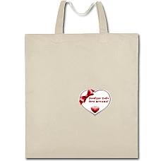 Eco bag with print Valentine's Day Love You My Lovely - beige