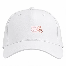 Baseball cap with Print Valentine's Day Father And Husband - white