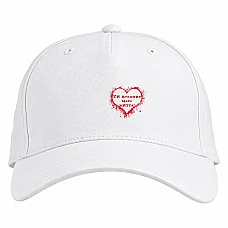 Baseball cap with Print Valentine's Day Love Of My Life - white