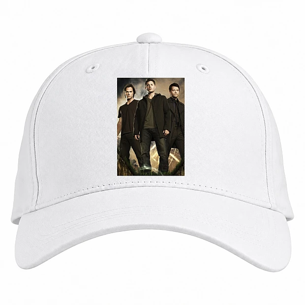 Baseball cap with Print Supernatural Heroes - white
