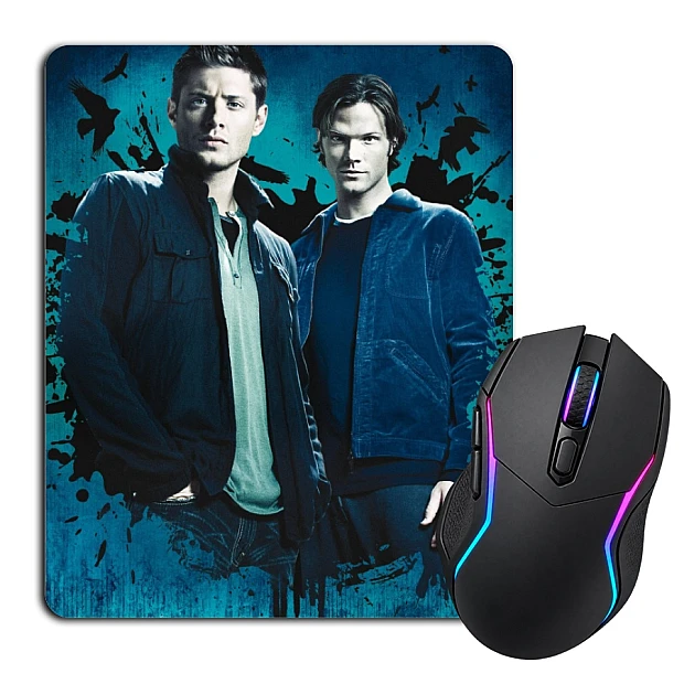 Mouse pad with print Supernatural Brothers Print