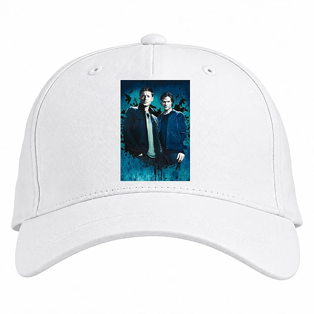 Baseball cap with Print Supernatural Brothers Print - white
