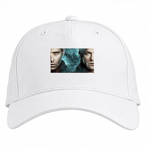 Baseball cap with Print Supernatural Sam And Dean - white