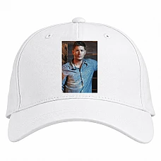 Baseball cap with Print Supernatural Dean Print - white