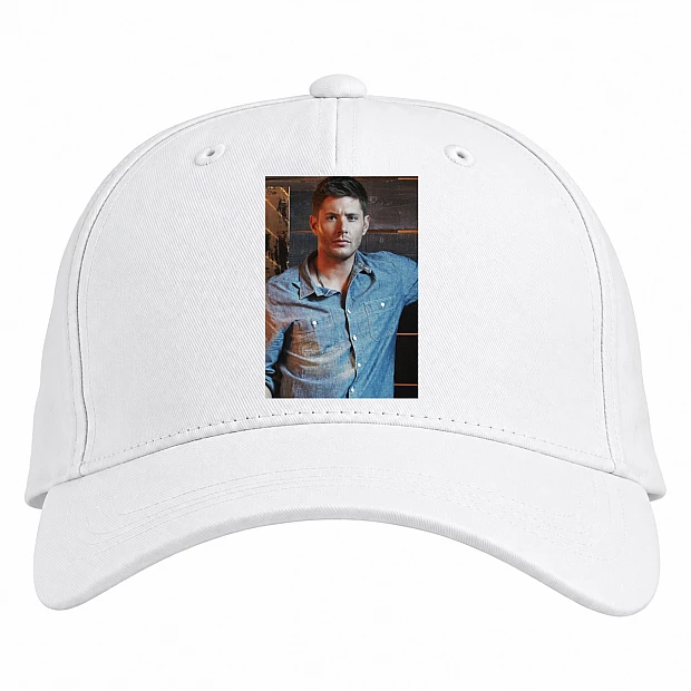 Baseball cap with Print Supernatural Dean Print - white