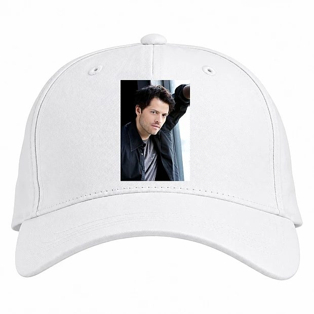 Baseball cap with Print Supernatural Castiel - white