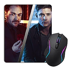 Mouse pad with print Supernatural Dean And Crowley