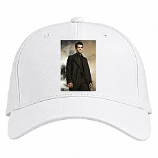 Baseball cap with Print Supernatural Castiel Angel Hero Print - white