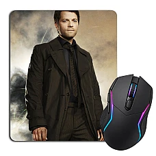 Mouse pad with print Supernatural Castiel Angel Hero Print