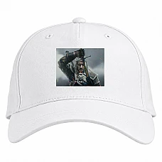 Baseball cap with Print The Witcher Hero - white