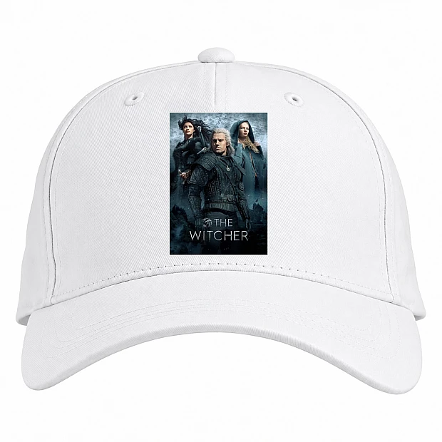 Baseball cap with Print The Witcher Theme - white