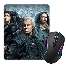 Mouse pad with print The Witcher Heroes 2