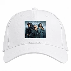 Baseball cap with Print The Witcher Heroes 2 - white
