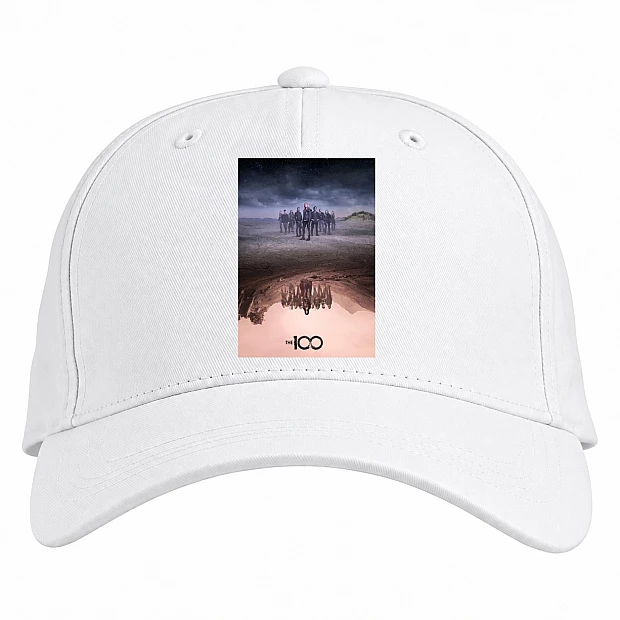 Baseball cap with Print The 100 Theme Print - white