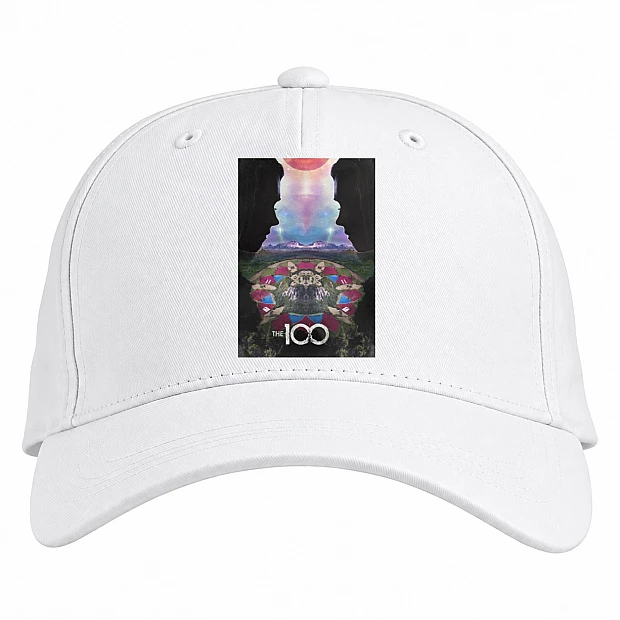 Baseball cap with Print The 100 Cute Print - white