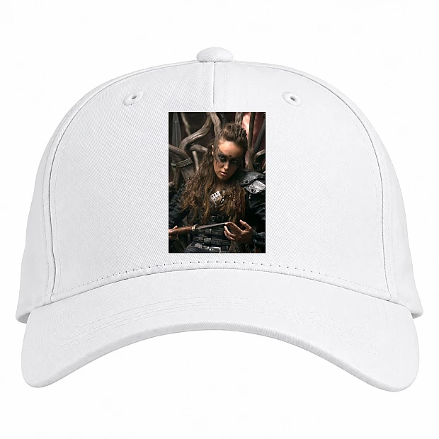 Baseball cap with Print The 100 Lexa - white