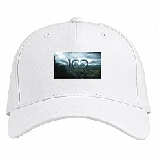 Baseball cap with Print The 100 Logo - white