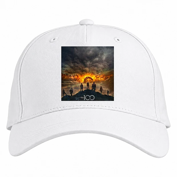 Baseball cap with Print The 100 Print Theme - white