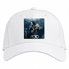 Baseball cap with Print The 100 Heroes Print - white