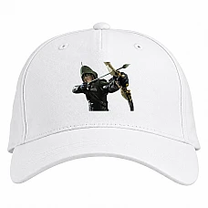 Baseball cap with Print Arrow Hero Print - white