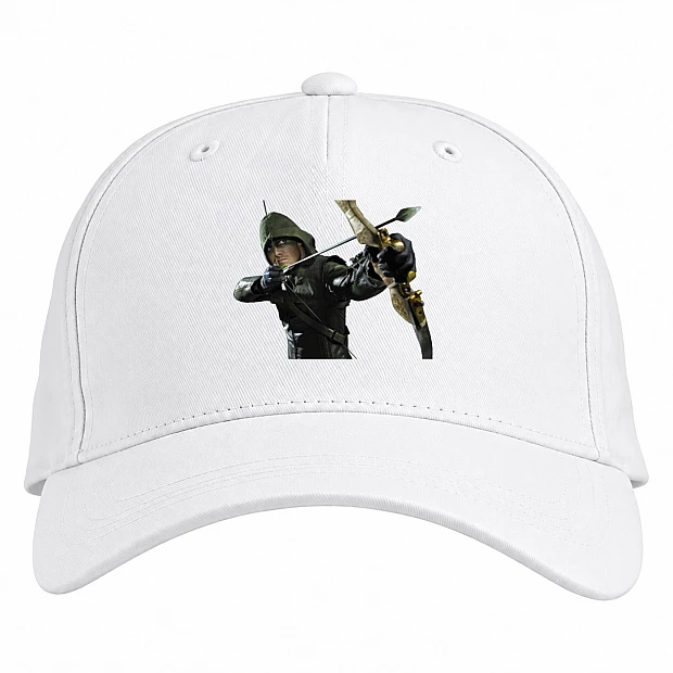 Baseball cap with Print Arrow Hero Print - white