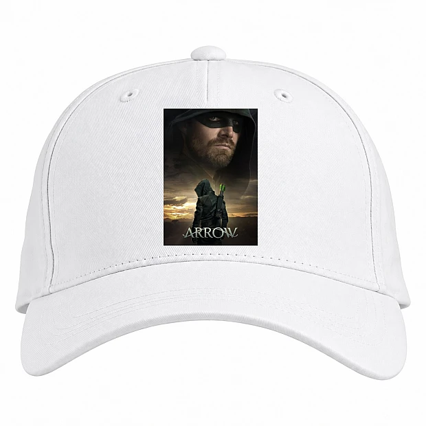 Baseball cap with Print Arrow Main Hero Print - white