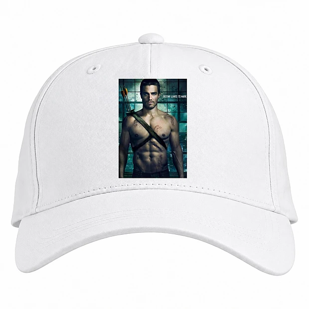 Baseball cap with Print Arrow Hero Theme Print - white