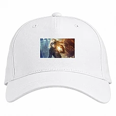 Baseball cap with Print Arrow Girl Hero - white