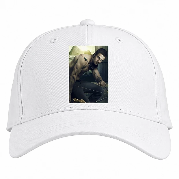 Baseball cap with Print Arrow Strong Hero - white