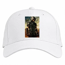 Baseball cap with Print Arrow Strong Hero Print - white