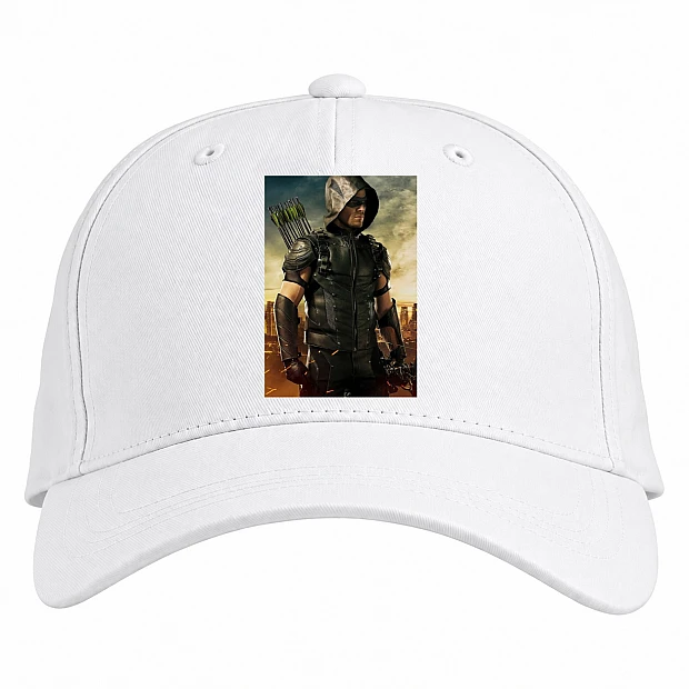 Baseball cap with Print Arrow Strong Hero Print - white