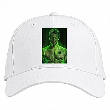 Baseball cap with Print Arrow Green Print - white