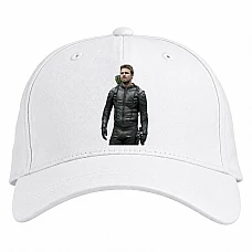 Baseball cap with Print Arrow Theme Strong Hero - white
