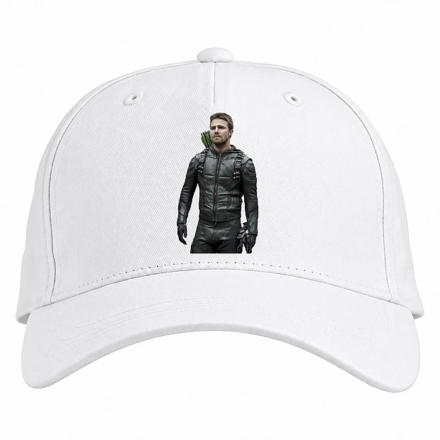 Baseball cap with Print Arrow Theme Strong Hero - white