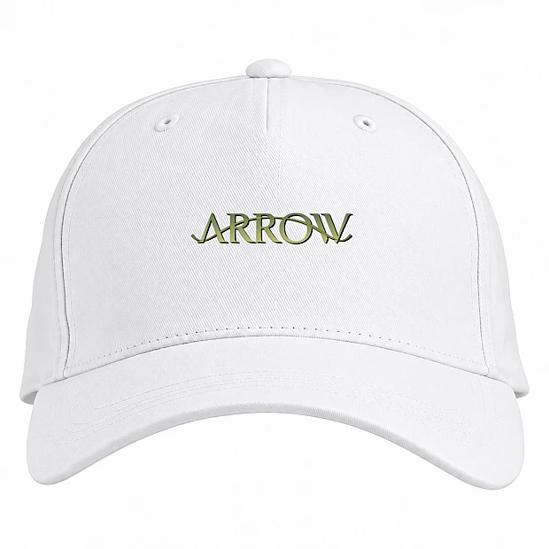 Baseball cap with Print Arrow Logo - white
