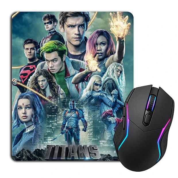 Mouse pad with print Titans Theme